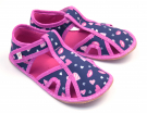 Ef Barefoot Hearts 386 dievčenské papuče