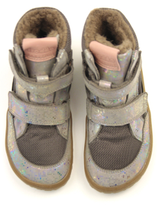Froddo Barefoot zimné topánky s membránou G3160189-7 Grey Silver