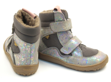 Froddo Barefoot zimné topánky s membránou G3160189-8 Grey Silver