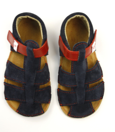 Ef Barefoot sandálky Navy Red