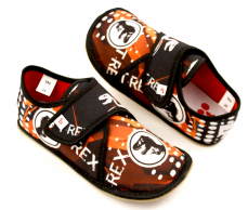 Ef Barefoot chlapčenské papuče 394 Trex Black