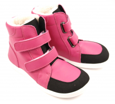 Baby Bare Shoes Febo Winter Fuchsia Asfaltico