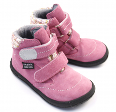 Jonap Barefoot dievčenské topánky B3SV s membránou růžová