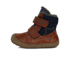 D.D.Step Barefoot zimné topánky W073-688 Chocolate