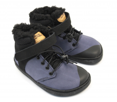 Zimní topánky Pegres Barefoot BF40 Modrá