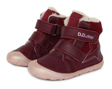 D.D.Step Barefoot zimné topánky W073-688C Red