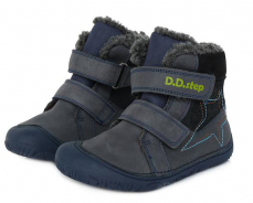 D.D.Step Barefoot zimné topánky W073-688A Royal Blue