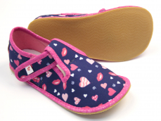 Ef barefoot dievčenske papuče 395  Hearts